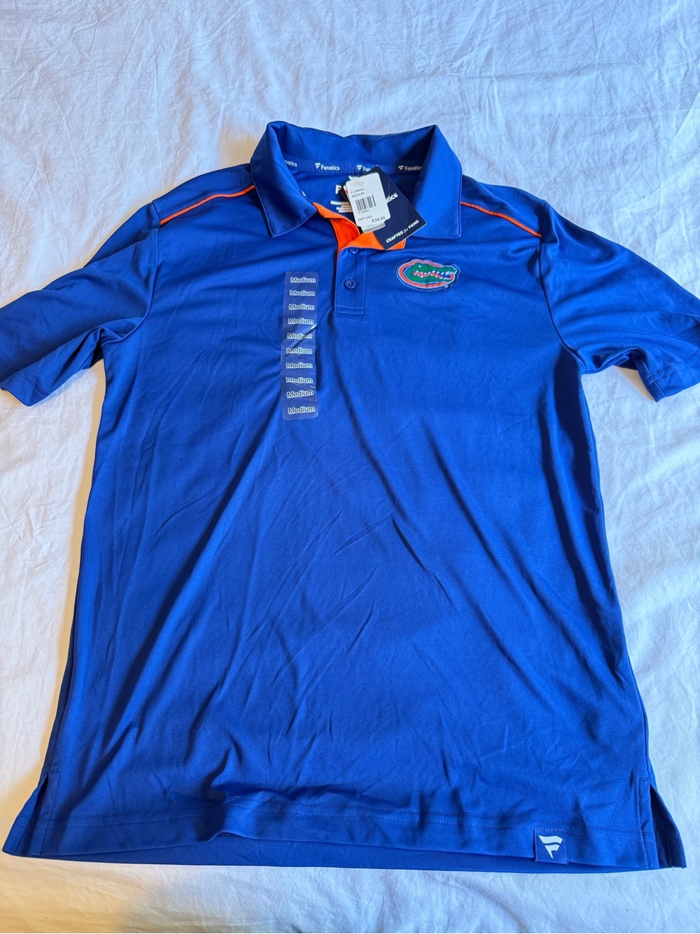 Fanatics Blue Polo with Orange Accents Florida Gators